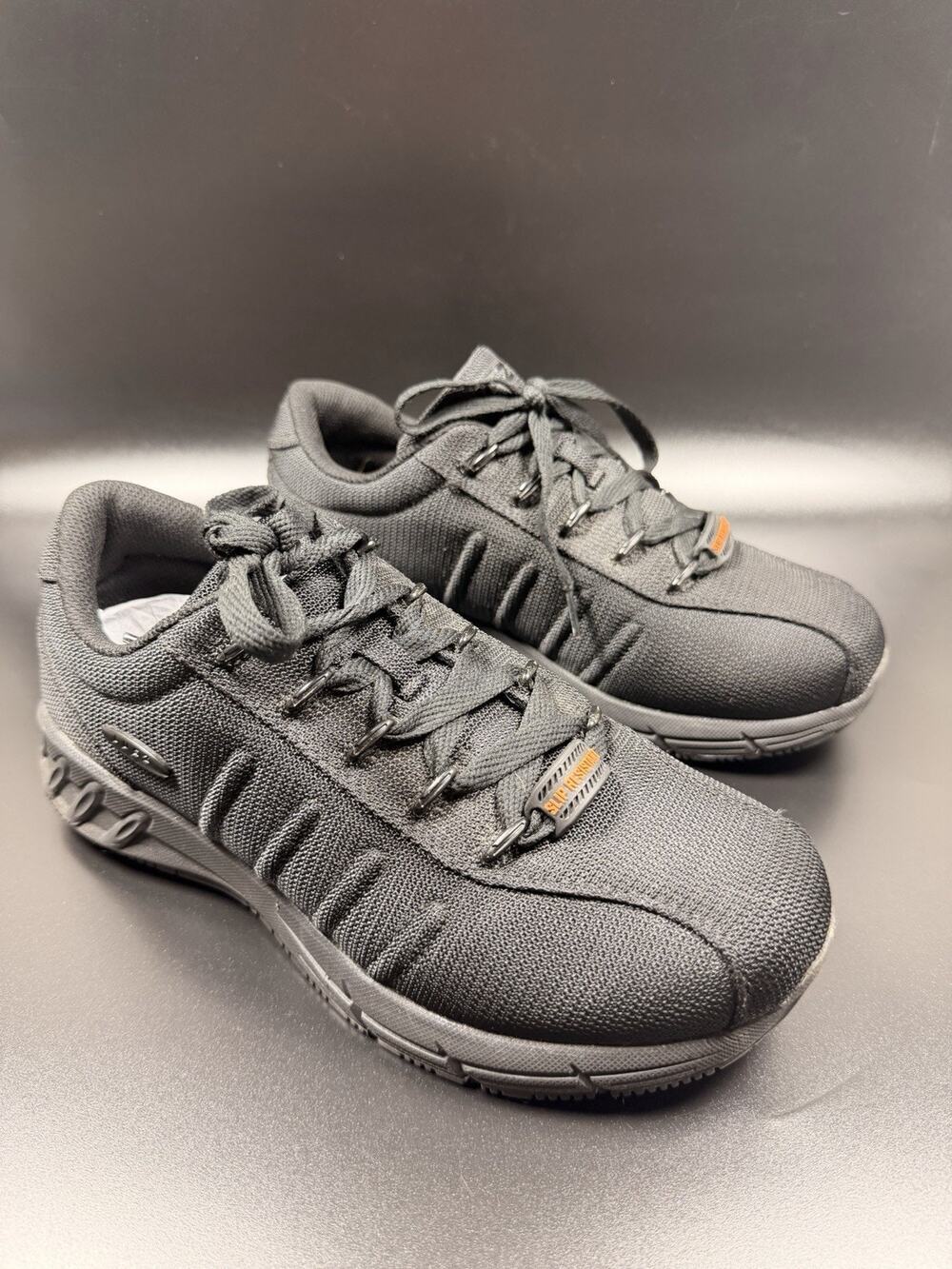 Lugz Men's Grapple Slip-Resistant Work Sneaker Black Ballistic Nylon Size 8